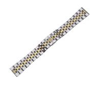Correa de reloj repuesto acero inoxidable for hombre y mujer con cierre desplegable metal, eslabón desmontable longitud ajustable