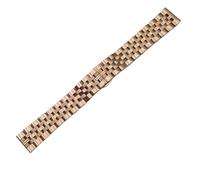 Correa de reloj repuesto acero inoxidable for hombre y mujer con cierre desplegable metal, eslabón desmontable longitud ajustable