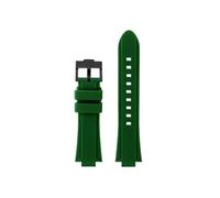 Correa de reloj repuesto de nailon/silicona de 20mm Compatible con Casio GST-B300 MWA-100H MWD-100H(A-Green Black)