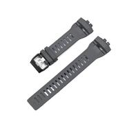 Correa de reloj resina compatible con Casio GBD-200-1/GBD-200SM especial goma doble convexa resistente al agua Accesorios pulsera(Gray)