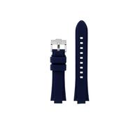 Correa de reloj silicona cóncava modificada Compatible con Casio EFR-S108D EFS-S570 ECB-10YDC(Blue-silver,For EFR-S108D)