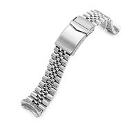Correa de reloj Super-J Louis de 22 mm compatible con Seiko GMT SSK001, Acero inoxidable, Man's size