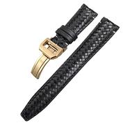 Correa de reloj tejida de cuero vacuno con extremo curvado de 20 mm, 21 mm, 22 mm, apta para IWC Portugieser Pilots, correa de reloj de piel auténtica, 22mm