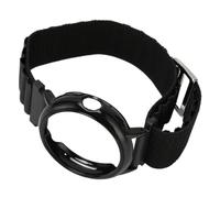 Correa de Reloj Tejida, Funda de Parachoques con Correa de Reloj Elástica, Gancho G, Transpirable de Moda para Fiesta y Correr (Negro con estuche negro)