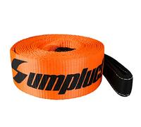 Correa de remolque ATV de 30 pies resistente de 3 x 30 pies y 30000 libras de resistencia a la rotura, correas de remolque de coche/vehículos con bucle, correa de remolque de emergencia para caravana,