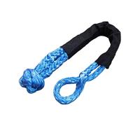 Correa de Remolque con Ganchos Cinta de Remolque for Coche Multicolor, Cuerda sintética for cabrestante, Correa de Remolque de recuperación(BLU)