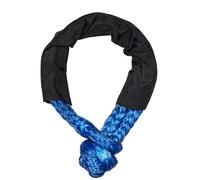Correa de Remolque de Coche Cuerda de grillete sintético Suave 17 toneladas Resistencia máxima, grilletes Remolque Alto Rendimiento con Funda Protectora for Todoterreno(Blue)