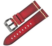 Correa de repuesto de piel de vaca auténtica hecha a mano para hombres y mujeres, 22mm, Acetato, No es una piedra preciosa