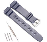 Correa de repuesto de resina compatible con Casio F-108 AE1000W AE1200 W735H W218H W800H para hombre y mujer, accesorios de reloj de 18 mm (azul profundo)