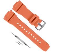 Correa de repuesto de resina de goma de 16 mm para Casio G-7900SL/GW-7900B/GR-7900NV, correa de repuesto duradera e impermeable para hombre, correa de repuesto Casio G Shock Band (naranja)