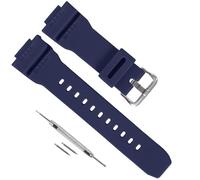 Correa de repuesto de resina de goma de 16 mm para Casio G-7900SL/GW-7900B/GR-7900NV, correa de repuesto duradera e impermeable para hombre, correa de repuesto Casio G Shock (azul marino)