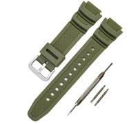 Correa de repuesto de resina natural impermeable para Casio AQ-S810 AQ-S800W W-735H AEQ-110 STL-S100 TRT-110 HDC-700 SGW-300H, 16mm, No es una piedra preciosa