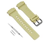 Correa de repuesto de resina natural impermeable para Casio SGW-300H AE-1200 W-800H AQ- S800W AQ-S810W (beige)