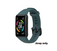 Correa de repuesto de silicona ajustable para Huawei Honor Band 6 (verde oscuro)