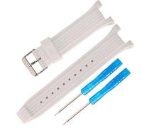 Correa de repuesto de silicona compatible con reloj Casio EQS-800CPB-1AV/EQS-800 para hombre, accesorios de correa ajustable suave y duradera, Medium, Silicona, Ágata
