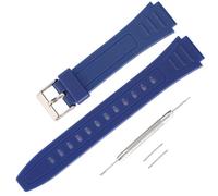 Correa de repuesto de silicona compatible con reloj Casio W-800/217H/MRW-200H/MAW-100/AQ-S800W para hombre - Accesorios de correa ajustable suave y duradera, Medium, Silicona, Ágata