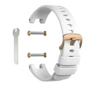 Correa de repuesto deportiva de silicona suave for mujer, compatible con Garmin Lily.(White)