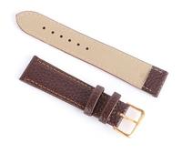 Correa de repuesto for reloj de pulsera de cuero suave color negro/café de 12 a 22 mm(Brown,22mm)