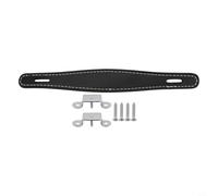Correa de repuesto para amplificador de guitarra, estilo cuero marrón, con tornillos para gabinete de altavoces Fender de 224 mm (negro)