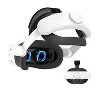 Correa de repuesto para auriculares Meta para Quest3S VR con mecanismo de ajuste retráctil para un ajuste seguro y estabilidad durante los juegos activos de realidad virtual (blanco)
