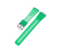 Correa de resina adecuada for Casio F-84/F-91W/F-94/F-105/AE1300, accesorios de reloj con correa transparente negra de resina