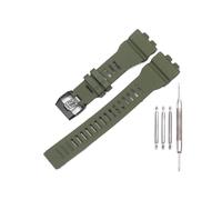 Correa de resina adecuada for Casio GBA800 GBD800, accesorios deportivos for reloj de pulsera de goma resistente al agua for hombre(Military Green,For GBD800)