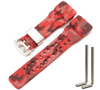 Correa de resina compatible con Casio G-Shock Master of G Mudmaster GG-1000 GWG-100 GSG-100, Camuflaje rojo, One Size, Correa