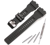 Correa de resina compatible con Casio G-Squad GBD-800 GBD800UC GBA-800, correa de reloj negra de repuesto (negro)