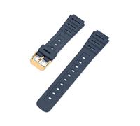 Correa de resina convexa resistente al agua, compatible con relojes for Casio CA-53W, CA-61W, FT-100W y W-520U.(Blue-G)