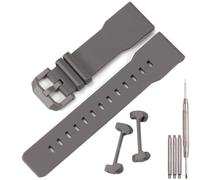 Correa de resina de 24 mm compatible con Casio GA-2300-1AER Montre GA-2300-4AER GA-2300-7AER - Pulsera de repuesto de goma (gris)