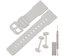 Correa de resina de 24 mm compatible con Casio GA-2300-1AER Montre GA-2300-4AER GA-2300-7AER - Pulsera de repuesto de goma (blanco)