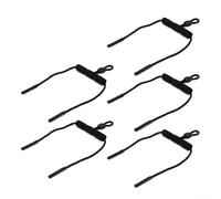 Correa de retención flotante para gafas para deportes acuáticos, cordón de silicona ajustable para gafas con diseño flotante, compatible con gafas de sol y natación, paquete de 6 piezas (es negro)