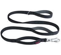 Correa de Seguridad para Perros Halti BRIG - Correa Codificada por Colores con Pinza Ultrarresistente, Reflectante, Asas Acolchadas y Anillo en D, Diseñada para Perros Grandes (1,5 m, Negro)