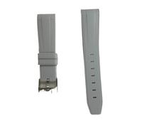 Correa de silicona 20 mm for reloj, compatible con OmegaX, Swatch Joint Moon, pulsera caucho buceo extremo curvo, compatible Rolex Seiko, compatible Water Ghost(Grey)