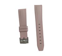 Correa de silicona 20 mm for reloj, compatible con OmegaX, Swatch Joint Moon, pulsera caucho buceo extremo curvo, compatible Rolex Seiko, compatible Water Ghost(Light pink)