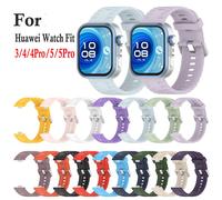 Correa de silicona 3D Wave para Huawei Watch Fit 3 4 5, correa de repuesto deportiva para Huawei Watch Fit 4 5 Pro. Orange For Huawei Fit 3 4 5