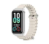 Correa de silicona compatible con Amazfit Band 7, pulsera suave for reloj, pulsera de repuesto Compatible con Amazfit 7 Band, correa de reloj impermeable (Color : Gris, Size : For Amazfit Band 7)