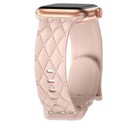 Correa de silicona compatible con Apple Watch Band de 40 mm, 38 mm, 41 mm, 44 mm, 46 mm, 45 mm, 42 mm, correa deportiva de repuesto para iWatch Series 11/10/9/8/7/SE 3/S E2/SE/6/5/4/3, 12-arena rosa