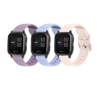 Correa de silicona compatible con Garmin Venu Sq 2/2 Plus/Venu, correa de reloj de liberación rápida de 20 mm para Vivomove 3/HR/Luxe/Sport/Style/Trend (paquete C)