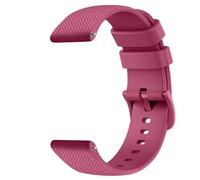 Correa de silicona de 18 mm para Fossil Women's Gen 6 42 mm/Gen 5E 42 mm para Charter para HR Band para Garmin para Vivoactive 4S Venu 2S pulsera de 40 mm, rojo vino, 18 mm
