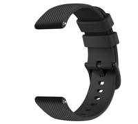 Correa de silicona de 18 mm para Fossil Women's Gen 6 42 mm/Gen 5E 42 mm para Charter para HR Band para Garmin para Vivoactive 4S Venu 2S pulsera de 40 mm, negro, 18 mm