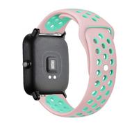 Correa de silicona de 20 mm y 22 mm para Samsung Galaxy Watch 4, correa para Amazfit Bip 3/GTS/2/2e/3/2 Mini GTR 2e 3 GT2 Pro, pulsera para GT2E, color rosa, verde azulado, correa de reloj de 20 mm