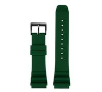 Correa de silicona de 22 mm compatible con el reloj de buceo CASIO Swordfish MDV-106 MDV-107 MTP-VD01D Efr-303l Correa de reloj naranja y verde for hombre(Green black,22mm)