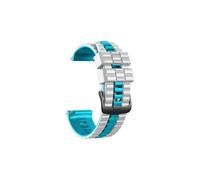 Correa de silicona de 22 mm compatible con HUAWEI WATCH 3 Pro GT 3 2 46MM / GT3 SE GT Runner Correa de repuesto compatible con pulsera compatible con HUAWEI WATCH Buds(White Blue,For Huawei Watch 3 Pr