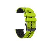 Correa de silicona de 22 mm compatible con Suunto Vertical / 9 PEAK Pro / 9 Peak / 5 Peak, accesorios de repuesto for pulsera de reloj(Green Black)
