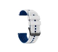 Correa de silicona de 22 mm compatible con Suunto Vertical / 9 PEAK Pro / 9 Peak / 5 Peak, accesorios de repuesto for pulsera de reloj(White Blue)