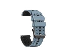 Correa de silicona de 22 mm compatible con Suunto Vertical / 9 PEAK Pro / 9 Peak / 5 Peak, accesorios de repuesto for pulsera de reloj(Gray blue Black)