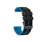Correa de silicona de 22 mm compatible con Suunto Vertical / 9 PEAK Pro / 9 Peak / 5 Peak, accesorios de repuesto for pulsera de reloj(Black Blue)