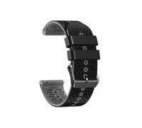 Correa de silicona de 22 mm compatible con Suunto Vertical / 9 PEAK Pro / 9 Peak / 5 Peak, accesorios de repuesto for pulsera de reloj(Black Gray)