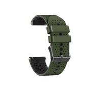 Correa de silicona de 22 mm compatible con Suunto Vertical / 9 PEAK Pro / 9 Peak / 5 Peak, accesorios de repuesto for pulsera de reloj(Army green Black)